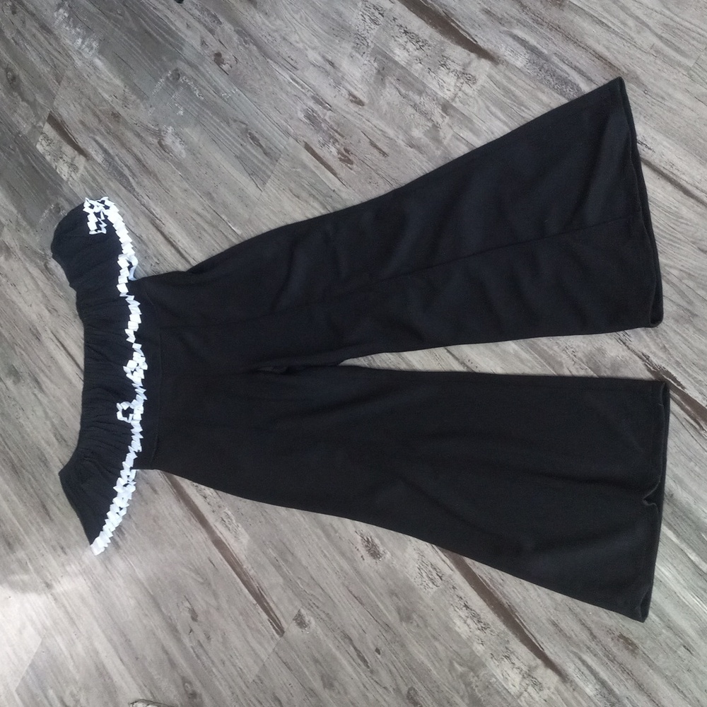 Serafina Premium Apperel Novelty Women's Jumpsuit Black & White Sz 10